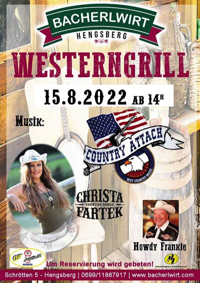 Westerngrill Christa Fartek Country Attack Howdy Frankie Bacherlwirt Hengsberg