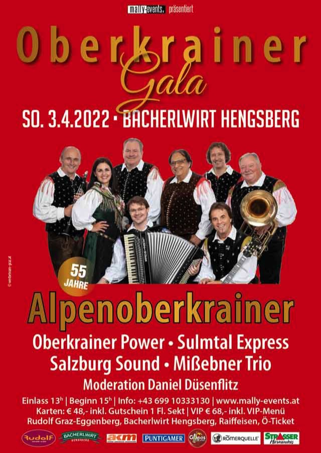 Oberkrainer Gala 2022 im Bacherlwirt Hengsberg