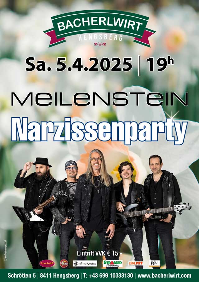 Meilenstein Narzissenparty Bacherlwirt Hengsberg