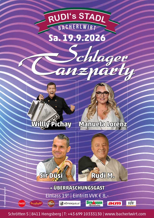 Schlager-Tanzparty im Bacherlwirt Hengsberg