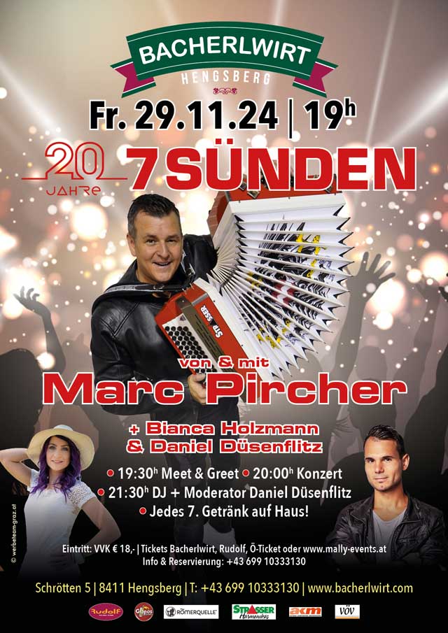 Mark Pircher live im Bacherlwirt Hengsberg