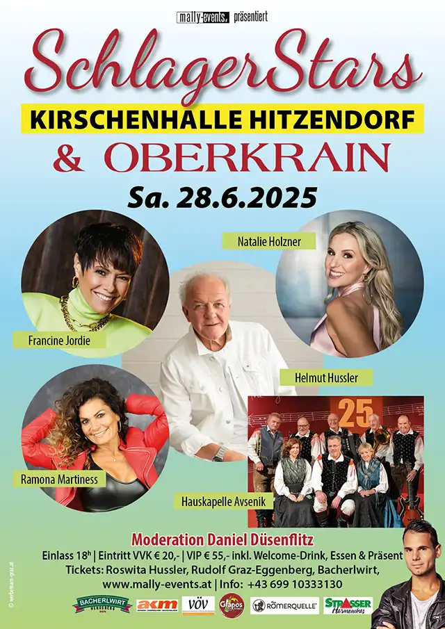 Schlagerstars und Oberkrain Kirschenhalle Hitzendorf