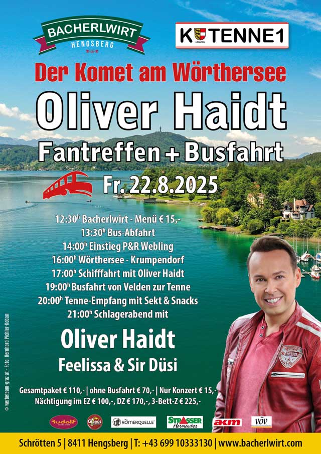 Oliver Haidt Fantreffen am Wörthersee