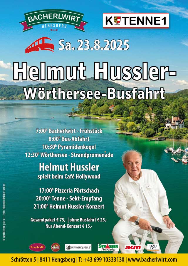 Helmut Hussler am Wörthersee Busfahrt