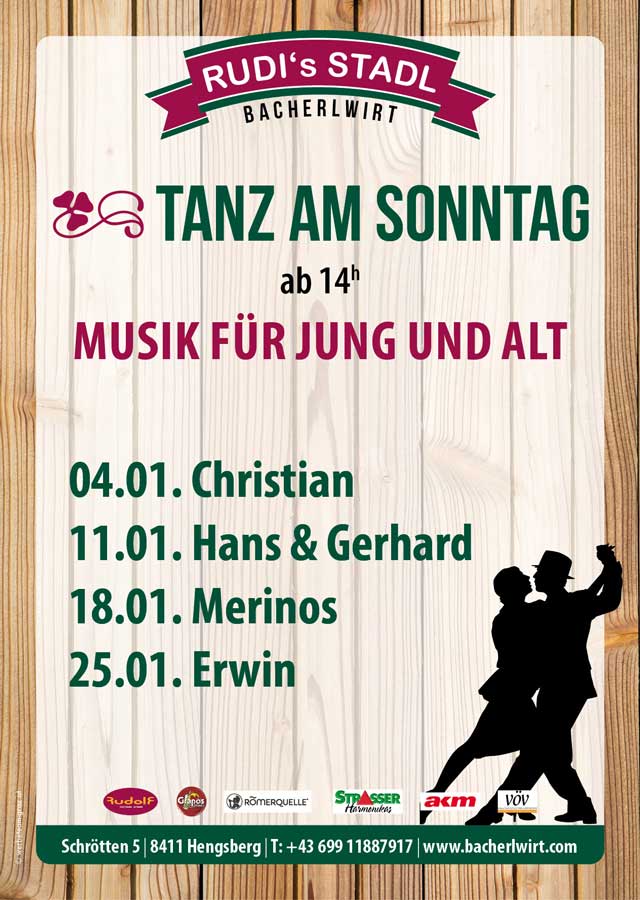 Tanz am Sonntag für Jung und Alt im Jänner