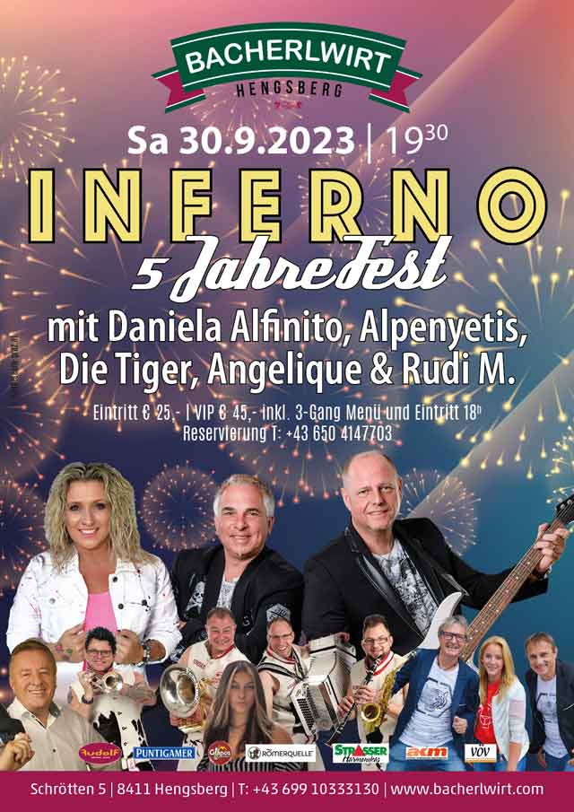 Inferno Fest 2023 im Bacherlwirt Hengsberg