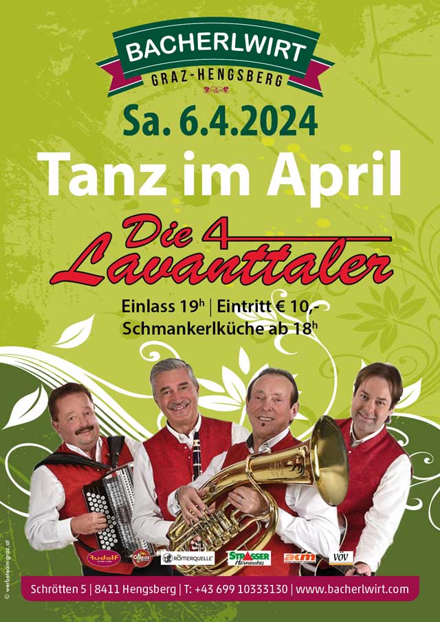 Tanz in den Frühling Die 4 Lavanttaler Bacherlwirt Hengsberg