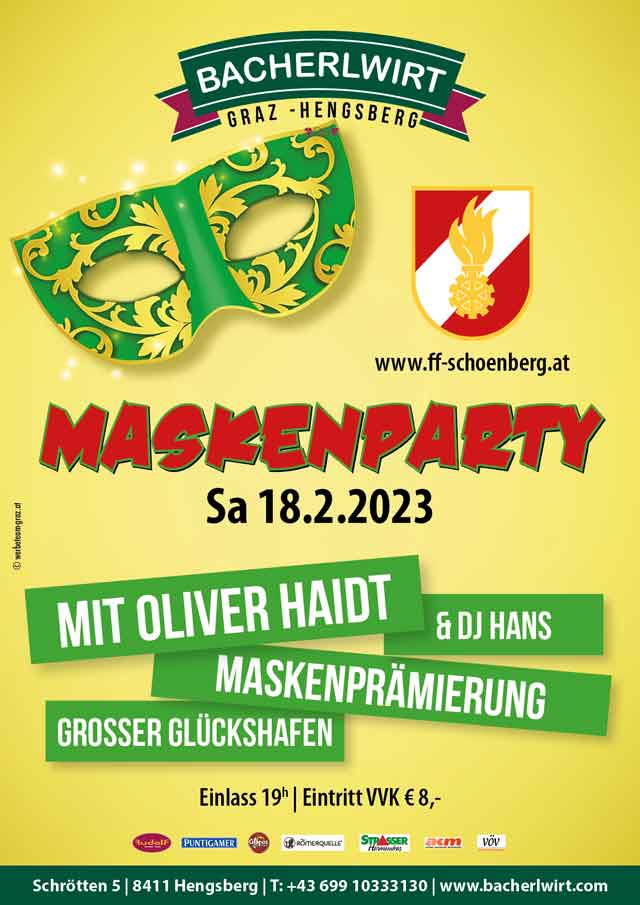 Bacherlwirt FF Schönberg Maskenparty Graz-Hengsberg