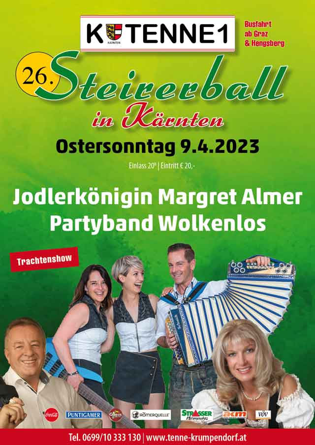 Steirerball in Kärnten 2023 Tenne Krumpendorf