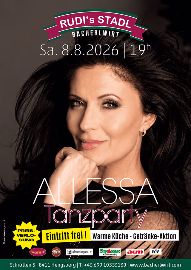 Tanzparty mit Allessa im Bacherlwirt Hengsberg