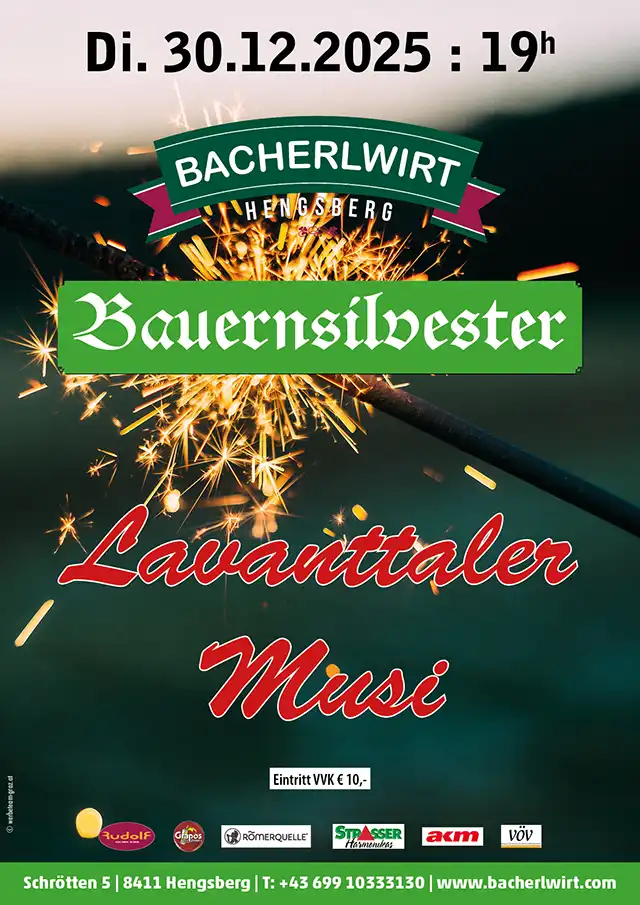 Bauernsilvester im Bacherlwirt Hengsberg