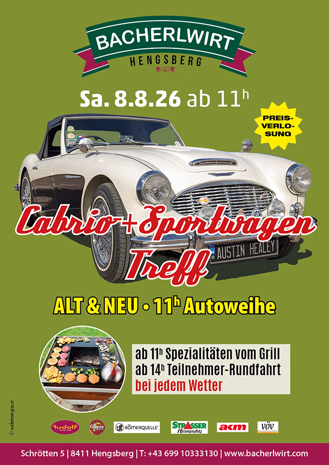 Cabrio & Sportwagen Treffen im Bacherlwirt