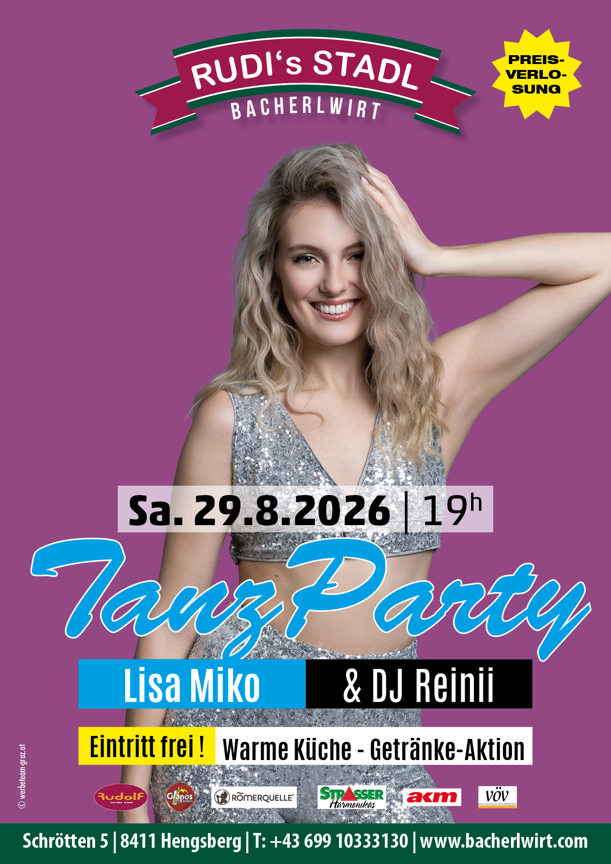 Lisa Miko Tanzparty im Bacherlwirt Hengsberg