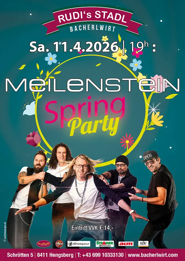 Meilenstein Frühlingsparty im Bacherlwirt Hengsberg
