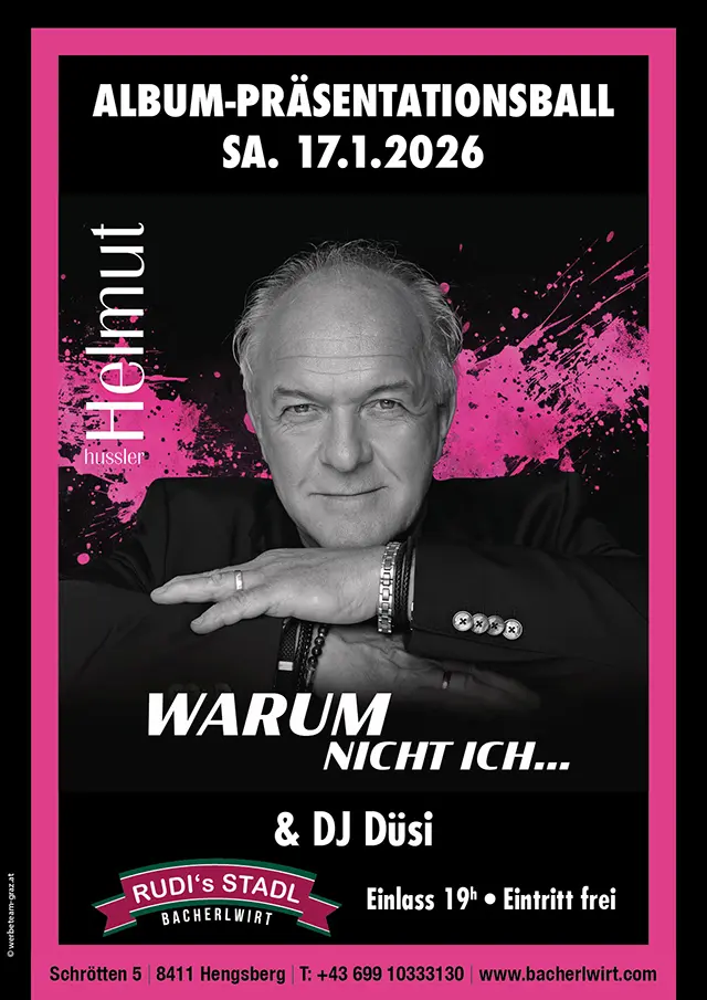 Helmut Hussler Album-Präsentatinsball im Bacherlwirt Hengsberg
