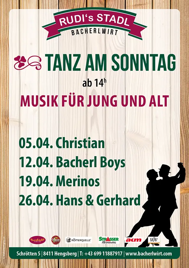 Tanz am Sonntag für Jung und Alt im April