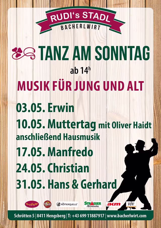 Tanz am Sonntag für Jung und Alt im Mai
