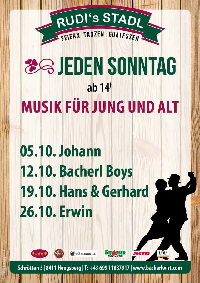 Tanz am Sonntag für Jung und Alt im Oktober