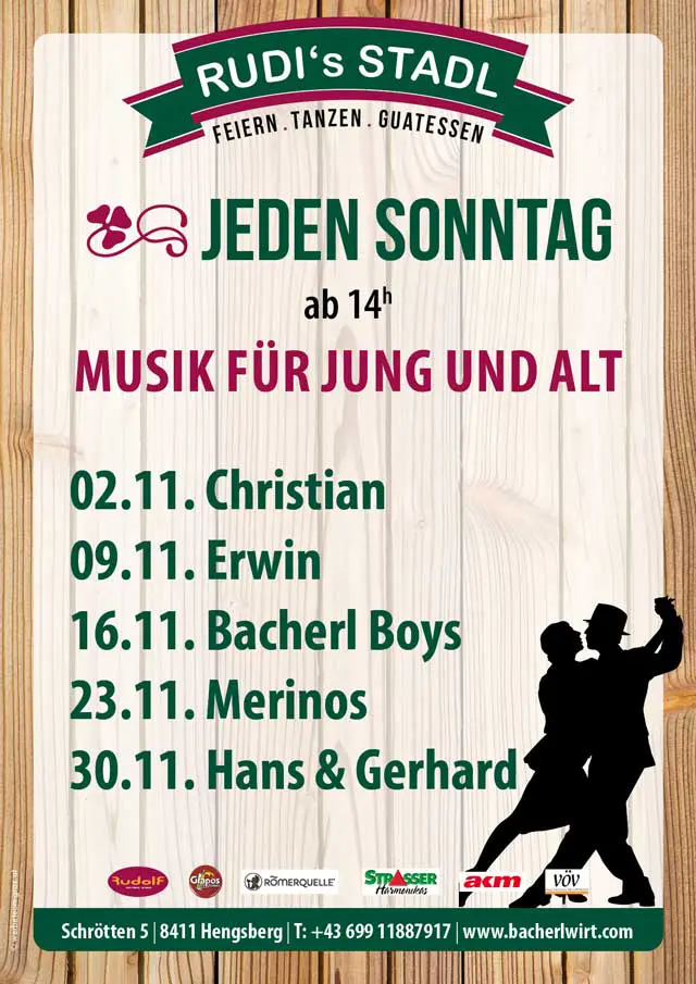 Tanz am Sonntag für Jung und Alt im November