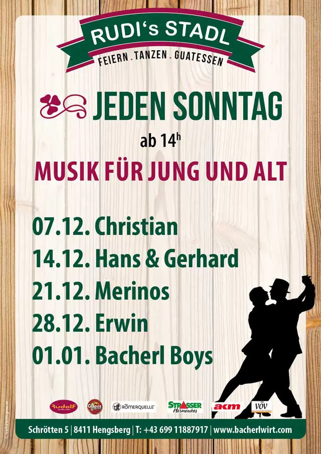 Tanz am Sonntag für Jung und Alt im Dezember