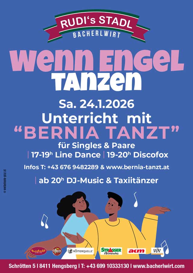Tanzunterricht mit Bernia im Bacherlwirt Hengsberg
