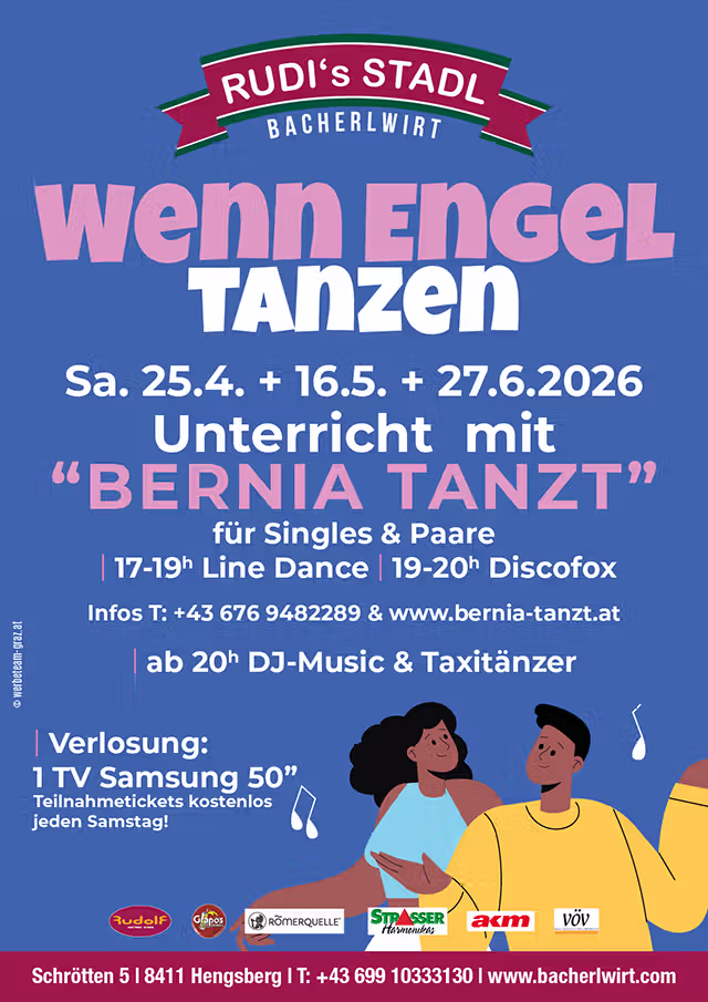 Tanzunterricht mit Bernia im Bacherlwirt Hengsberg