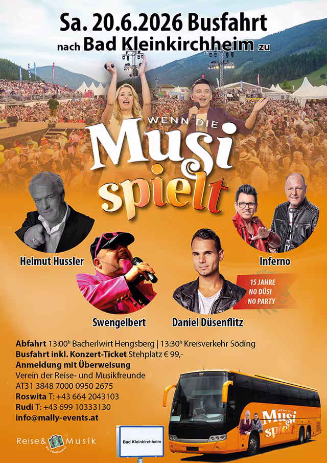 Busreise zur Wenn die Musi spielt in Bad Kleinkirchheim